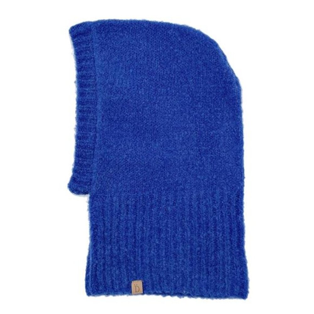 Blue Solid Snood Hat - image 2